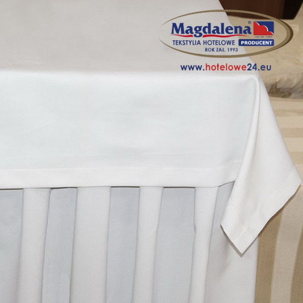 Obrus biały do restauracji w rozm. 100 x 155 cm