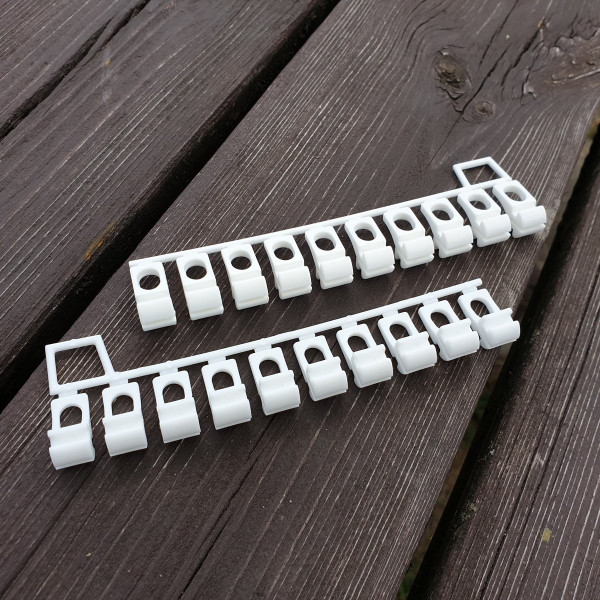 Suwak do karnisza aluminiowego typ KS - 10 sztuk