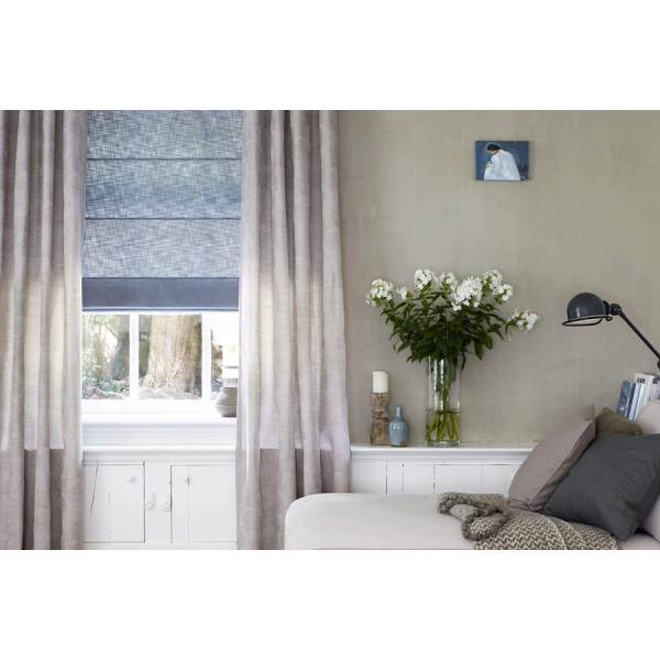 Zasłona zaciemniająca rzymska na wymiar 120 x 160 cm ze sterowaniem elektrycznym