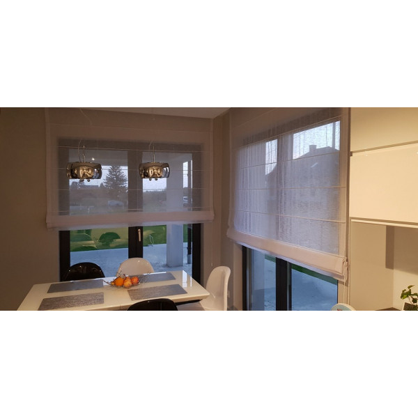 MAG 327 Roleta rzymska transparentna do kuchni w rozm. 110x250 cm