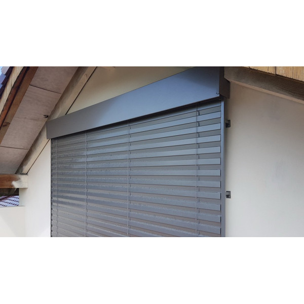 Żaluzja fasadowa Z90 z napędem elektrycznym Elero w kolorze "antracyt"