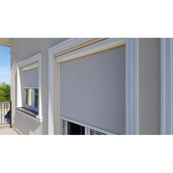 Roleta Screen SK95 ZIP w kolorze "krem" rozm. 120x150 cm napęd elektryczny.