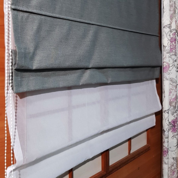 Mechanizm z szyciem. Roleta rzymska DUO w rozm. 130x150 cm