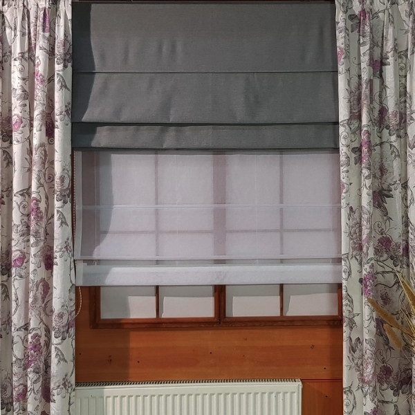 Mechanizm z szyciem. Roleta rzymska DUO w rozm. 130x150 cm