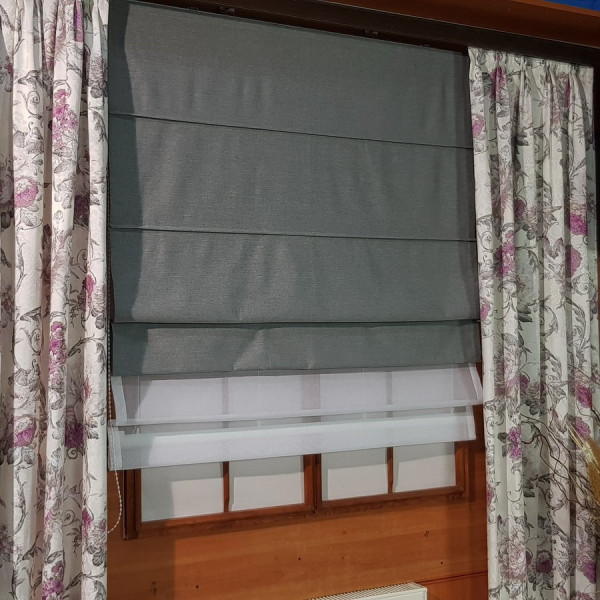 Mechanizm z szyciem. Roleta rzymska DUO w rozm. 130x150 cm