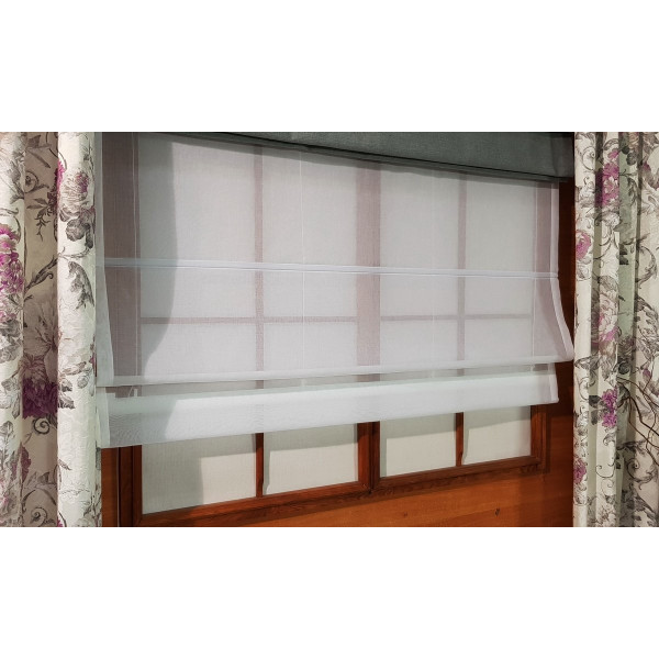 Mechanizm z szyciem. Roleta rzymska DUO w rozm. 130x150 cm