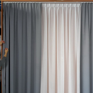 Karnisz Duo. Szyna aluminiowa z napędem sznurkowym na wymiar 320 cm 2