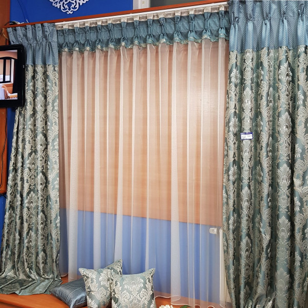 F/159 Pierre Cardin Ekskluzywne zasłony do salonu w rozm. 280 x 250 cm