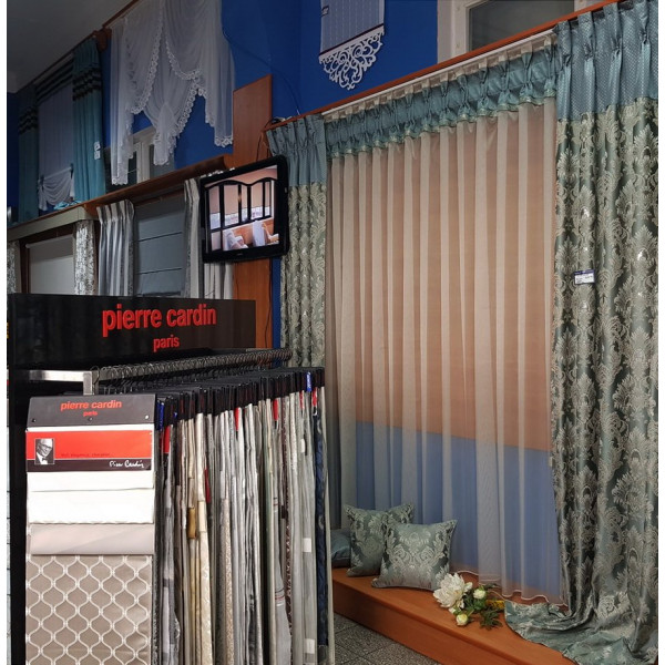 F/159 Pierre Cardin Ekskluzywne zasłony do salonu w rozm. 280 x 250 cm