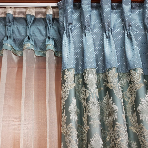 F/159 Pierre Cardin Ekskluzywne zasłony do salonu w rozm. 280 x 250 cm