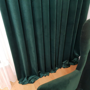 MAG 328 Nowoczesna zasłona do salonu kol. zielony szer. 140x240 cm 2