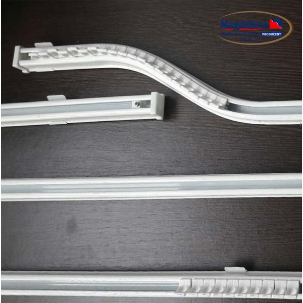 Karnisz aluminiowy KS system. Szyny w metrażu