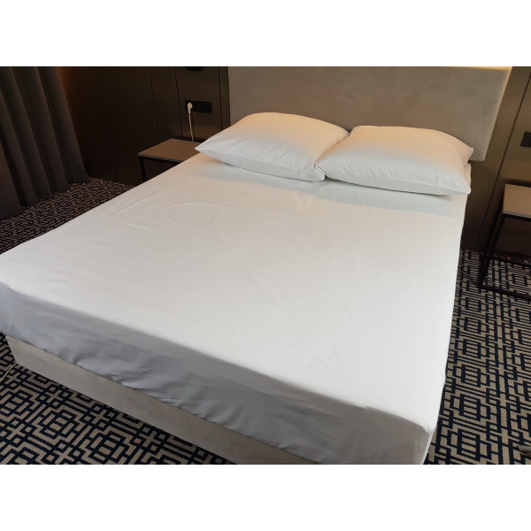 NORIS Prześcieradło białe hotelowe w rozm. 220x240 cm