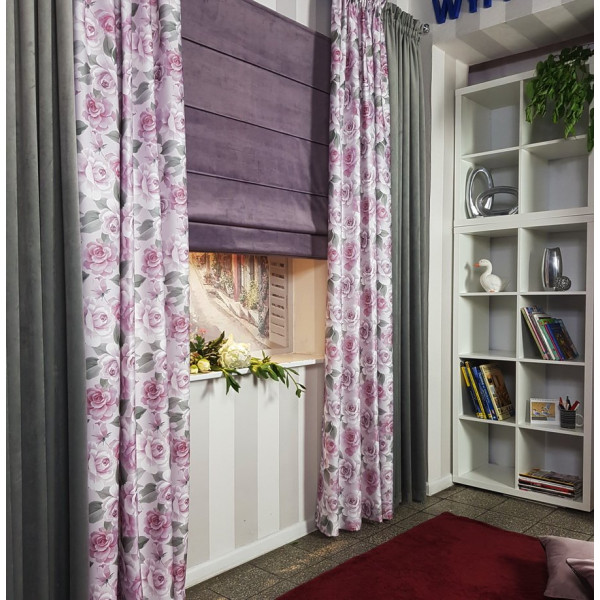 Roleta rzymska z mechanizmem łańcuszkowym w rozm. 125x160 cm