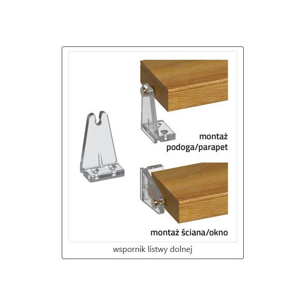 Żaluzja drewniana z drabinkątaśmową, biała 50 mm w rozm. 60x140 cm