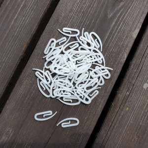 Agrafki do firan i zasłon dla systemu szyn aluminiowych KS - 100 sztuk 2