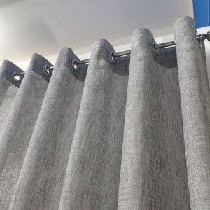Zasłona na przelotkach szara do salonu w rozm. 240x250 cm 2