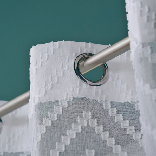 Firana na przelotkach biała roz. 260x140 cm EDRIS