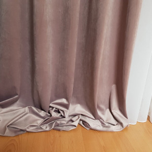 Zasłona welurowa różowa do pokoju rozmiar 140x240 cm MAG 328 2