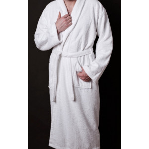 Szlafrok hotelowy biały LORA
