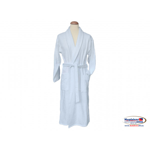 Szlafrok hotelowy biały LORA