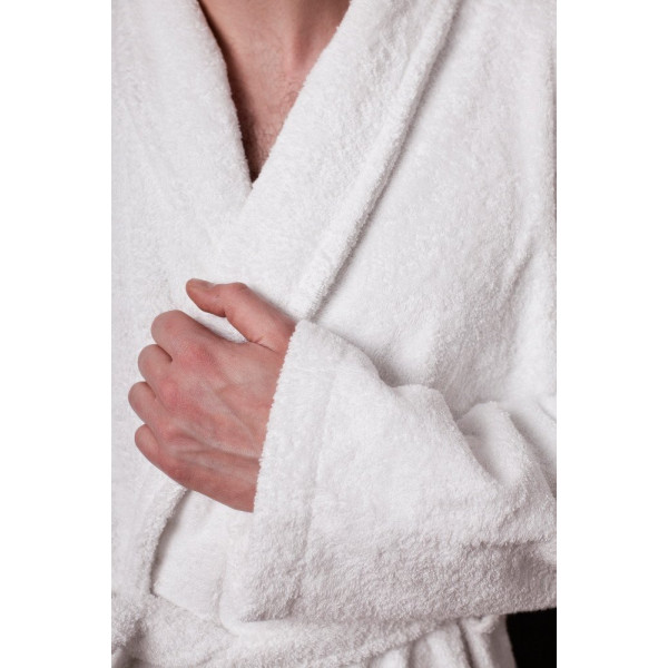 Szlafrok hotelowy biały LORA  cena za 10 szt.