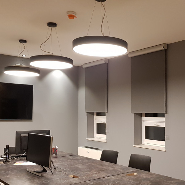 Roleta wolnowisząca zaciemniająca rozm. 91x198 cm kolor szary