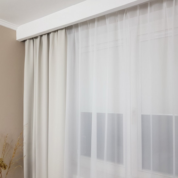 Zasłona hotelowa z atestem rozm. 90x245 cm SKY101/1/FR