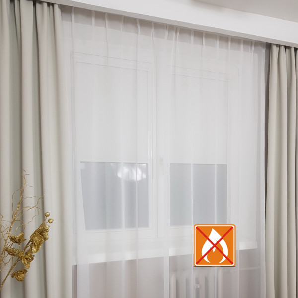 Firany gotowe z woalu rozm. 180x245 cm SKY001/1/FR za 10 szt.