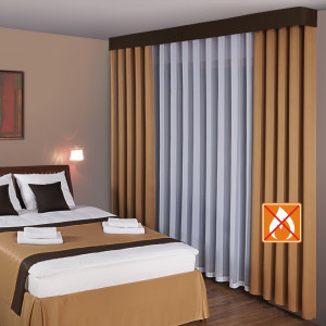 Zasłony hotelowe z atestem w rozm. 90x250 cm SKY101/1/FR za 10 szt.