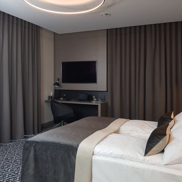 Zasłony blackout szare w rozm. 140x250 cm SKY101/2/FR za 10 szt.