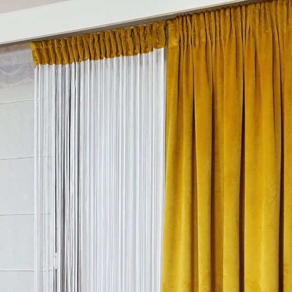 Zasłona na taśmie marszczącej w rozm. 140x250 cm SUNFLOWER01