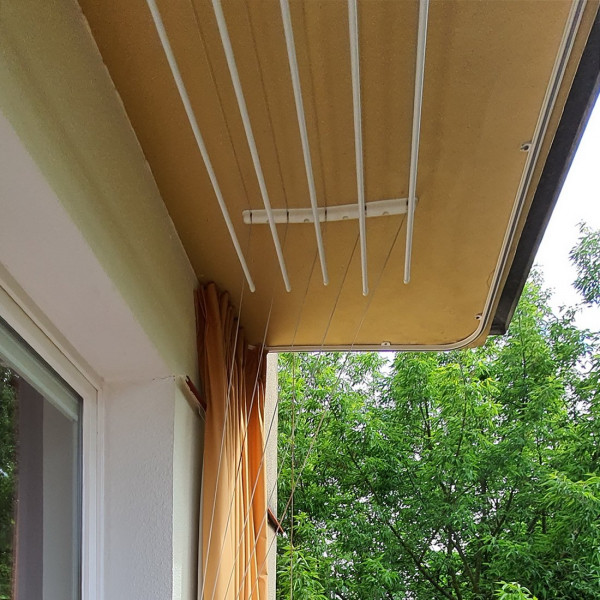Karnisz zewnętrzny na balkon sufitowy aluminiowy KS