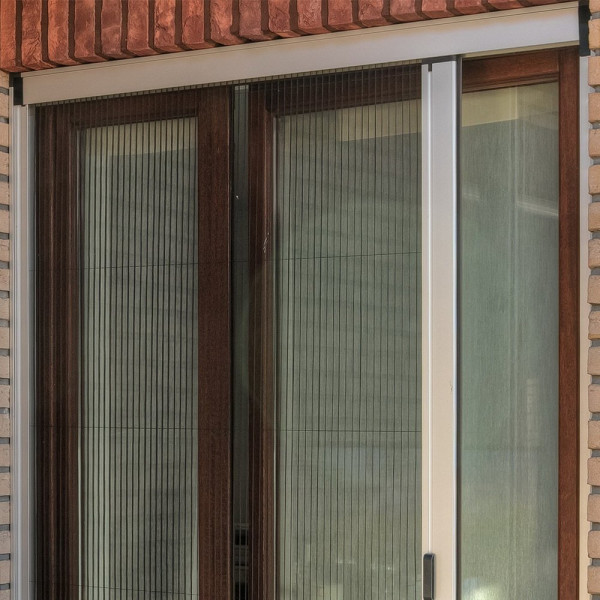 Moskitiera plisowana Anwis na wymiar 90x200 cm kolor anoda silver