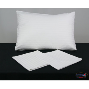 Poszewka Hotelowa Biała 40x40 - Pasek 1 cm. 2